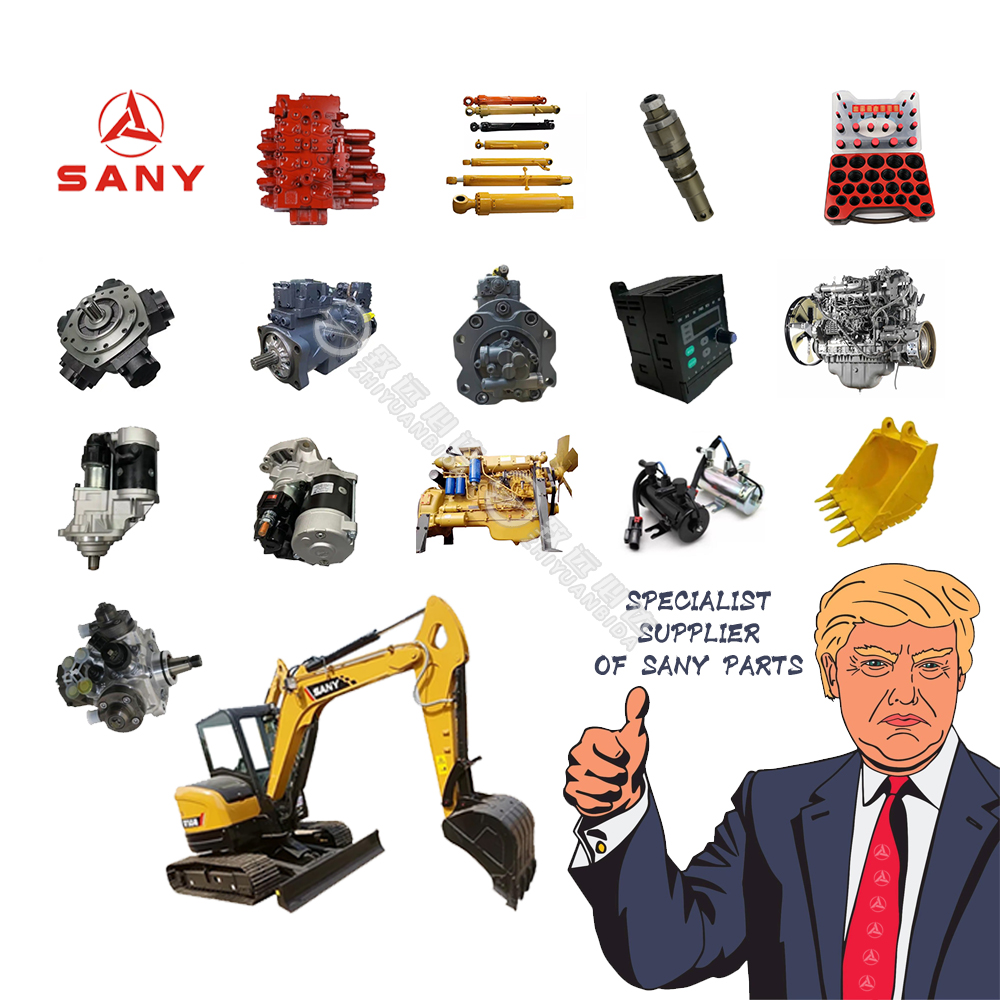 Список запчастей для экскаватора SANY, Оригинальные запасные части SANY из Китая, глобальная поддержка дилеров SANY