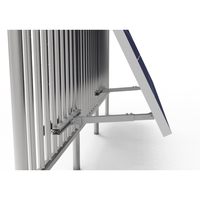 Support de montage solaire en alliage d'aluminium pour balcon, réglable en angle, antirouille, pour système solaire, expédié depuis l'entrepôt allemand