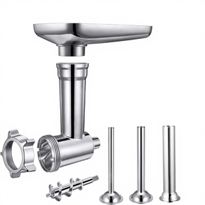 Gdrtwwh Accessoire de hachoir à aliments robuste compatible avec tous les batteurs sur socle <span class=keywords><strong>KitchenAid</strong></span>, comprend 3 tubes à <span class=keywords><strong>saucisse</strong></span> - Product Image 1