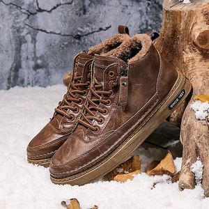 Zapatos de Hombre para Invierno, Nuevas Botas de Nieve, Zapatos Casuales Cálidos para Trabajar, Zapatos de Algodón - Product Image 1