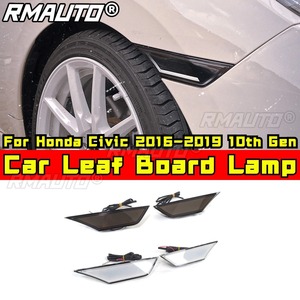 Car <b>Leaf</b> Board Lamp Side <b>Lights</b> For Honda Civic 2016-2019 10th Gen Body Kit Car Accessories - Product Image 2