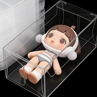 Boîte de présentation en plastique transparent pour jouets de collection, électronique, produits alimentaires, boîte de rangement transparente anti-poussière, couleur personnalisable