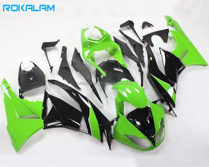 Carénages verts et noirs pour <span class=keywords><strong>Kawasaki</strong></span> <span class=keywords><strong>Ninja</strong></span> ZX636 2009 2010 <span class=keywords><strong>2011</strong></span> 2012 Carénage populaire <span class=keywords><strong>ZX6R</strong></span> 09 10 11 12 ZX-6R 636 Pièces de moto - Product Image 1