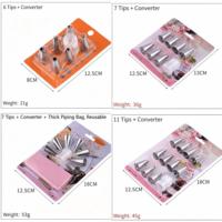 Accessoires de décoration de gâteaux : Douilles de pâtisserie en acier inoxydable, poches à douille DIY pour la crème, fournitures de pâtisserie