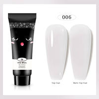 Kit d'extension de gel poly professionnel 12 couleurs : Ensemble complet de gel de construction UV pour l'art des ongles et les manucures DIY