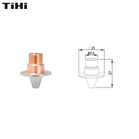 Buse de découpe laser à fibre monocouche CP 1,0 mm D25-M12 pour tête de découpe laser Mazak