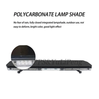 Promotion : Barre lumineuse LED de toit noire pour ambulance avec sirène et haut-parleur, prix usine, pour signalisation de sécurité