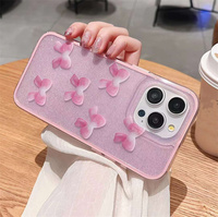 Étui de téléphone portable élégant en forme de papillon argenté pour vivo Y03 Y18 Y18E Y36T Y28S Coque arrière rigide