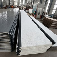 Panneau de bardage en acier finition granit, âme isolante en PU 16 mm, résistant au feu, pour mur extérieur de cabane montagneuse isolée