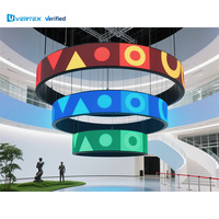 Écran LED circulaire de taille standard de 3 m de diamètre, très vendu, pour la publicité créative en magasin