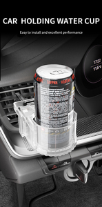 Carfu Hot Selling Source Factory <b>Car</b> Interior Accessories Multiple Colors Universal <b>Car</b> Drink Holder with Iron <b>Clamp</b> - Product Image 4