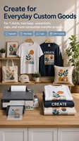 Kit de démarrage DTF en promotion avec presse à chaud et mini-imprimante DTF A4 pour Etsy POD et petites entreprises aux États-Unis