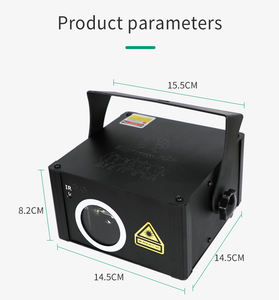 Lámpara láser Patrón de texto personalizable SD Full Dolor Dolphin 3D KTV Stage Performance Night Club Luz láser - Product Image 6