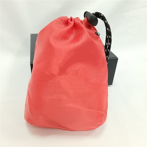 春华新款防水定制颜色小号可重复使用印字图案尼龙圆形抽绳袋底 - Product Image 3