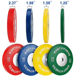 Piastre per paraurti in gomma da palestra per sollevamento pesi - Product Image 2