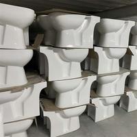 Cuvette de toilette européenne en céramique, design moderne, à poser au sol, économie d'eau, anti-odeur, chasse d'eau par siphon, double chasse à fermeture lente, pour hôtel