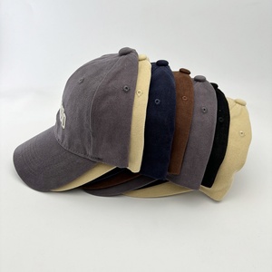 Wholesale <b>Waterproof</b> Washed Cotton Baseball Caps Customized Soft Top Sun <b>Hats</b> Breathable Sporty Fruit Pattern Insta-Fashion - Product Image 1