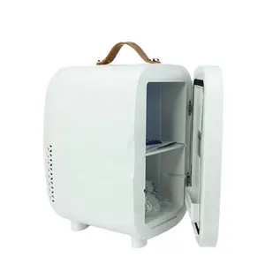 Mini geladeira cosmética promocional, mini geladeira cosmética de 6l com usb 110v 220v ac hotel