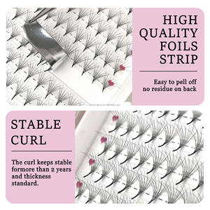 Extensions de <span class=keywords><strong>cils</strong></span> pré-faites en volume double couche, bouquets de <span class=keywords><strong>cils</strong></span> hybrides, volume méga, <span class=keywords><strong>faux</strong></span> <span class=keywords><strong>cils</strong></span> - Product Image 4