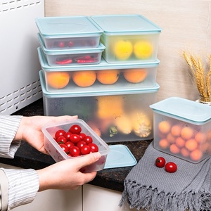 Mini smart fridge plastic food storage box container set fridge storage containers with lids