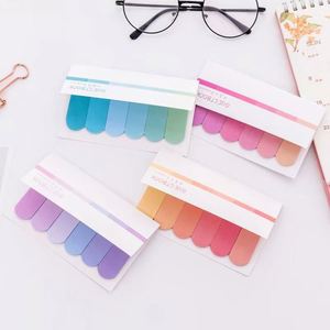 Morandi Six Gradual Change Self-Adhesive Custom Size Message Notes <b>Memo</b> <b>Pads</b> School Gift Portable Learning Office - Product Image 6