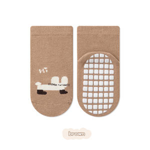 24 paires de chaussettes pour bébé, automne-hiver, coton peigné, antidérapantes, tricotées à la main, sans couture, fines, douces, adorables, chaussettes à motifs de dessins animés - Product Image 6