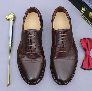 Chaussures Oxford en cuir véritable pour hommes, style formel, motif floral, pour affaires et mariage, imperméables, légères, à enfiler, intemporelles - Product Image 3