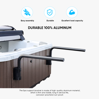 Immer YM-10 Pelapis Bubuk Aluminium Perangkat Keras Baja Tahan Karat Modern Easy Cover Lifter Kabinet Bak Mandi Air Panas Luar Ruangan