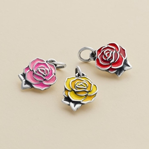 Charm in Argento Sterling S925 James Avery con Smalto Rosa 'You're My Person' a Forma di Ciambella, Gioiello Alla Moda per Donna - Product Image 6