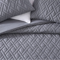 Ensemble de literie matelassée de qualité hôtelière en 3 pièces, ensemble de couette de luxe avec 2 taies d'oreiller