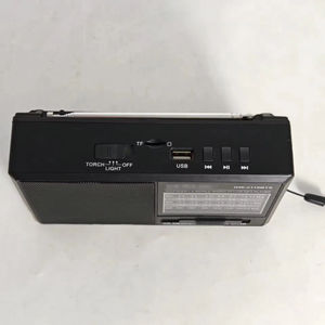 Radio Portátil Multibanda FM AM SW Personalizada, Reproductor de MP3 con Bluetooth, Linterna LED, Dispositivo de Audio Recargable para Emergencias al Aire Libre - Product Image 2