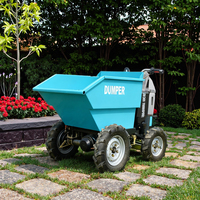 Akku-betriebener 4-Rad-Minidumper für Landwirtschaft, 500 kg/300 kg Ladekapazität, Chinesischer Motorschubkarren