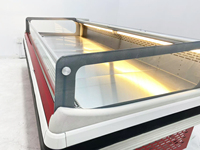 Vitrine Réfrigérée Commerciale Économe en Énergie pour Viande Fraîche, Réglable, avec Ventilateur de Refroidissement par Air et Dégivrage Automatique