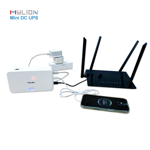 Mylion Mini UPS Uninterruptible Power Supply PD Type-C Input DC 5V 9V 12V 15V 19V 20V Multi Output Portable UPS for Wifi Router