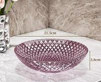 Licht Luxe Transparante PET Fruit Schaal - Perfect voor Fruit, Snoep en Gedroogd Fruit