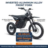 BlazeTrek M7 Pro Heavy Duty Electric Dirt Bike for Kids 60V 27Ah Lithium Battery 5000W Mid-Drive Motor 70KPH IPX6 Waterproof