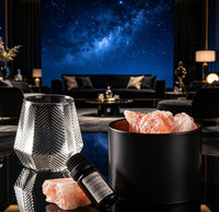 Diffuseur d'arômes en cristal de verre de luxe, ensemble cadeau de parfum d'intérieur naturel et écologique avec huile essentielle