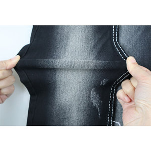 Tela de mezclilla de LICRA de poliéster La mejor y más barata tela de mezclilla de jeans azul negro de China 8,1 oz para Egipto - Product Image 2