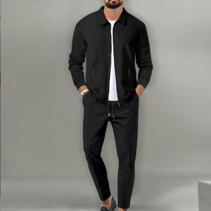 Ensemble <span class=keywords><strong>de</strong></span> survêtement pour homme, automne, imprimé, à capuche, rayé, course à pied, fitness, <span class=keywords><strong>jogging</strong></span>, 2 pièces, respirant, léger, spandex/nylon - Product Image 3