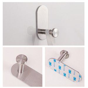 Yoto thép không gỉ màu đen bạc phòng tắm hiện đại thép không gỉ khăn móc áo tắm đơn móc - Product Image 5