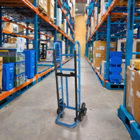 Chariot à main de meubles d'escalade à plate-forme en acier robuste à 6 roues avec personnalisation OEM pour le shopping et le stockage