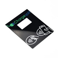 Panneau frontal de contrôle de menu NFC en acrylique PMMA écologique personnalisé, sérigraphié, avec découpe et superposition tactile pour appareils électroniques