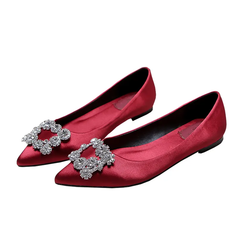 Italy design elegant lady shoes low heel bridal wedding pumps shoes for women