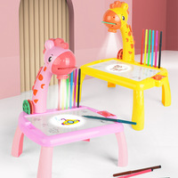 Tableau de projection en plastique pour dessin et gribouillage, jouet de table pour enfants de 4 à 6 ans, fabriqué en Chine