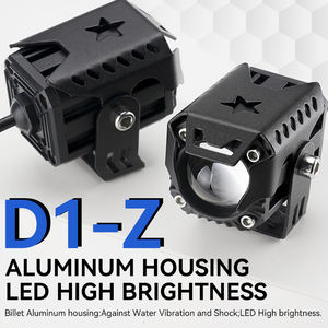 Phare LED de moto avant haute puissance 20W, double couleur, projecteur, anneau halo blanc ambre, laser - Product Image 5