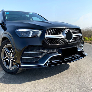Mercedes-Benz GLE-Class W167 C167 2019-2023 AMG Spoiler avant en fibre de carbone noir piano, modification extérieure - Product Image 1