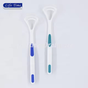 Pratico e Portatile Pulitore per la Lingua in Silicone con Set di Spazzolini Interdentali Colorati, Design a L per Viaggi - Product Image 1