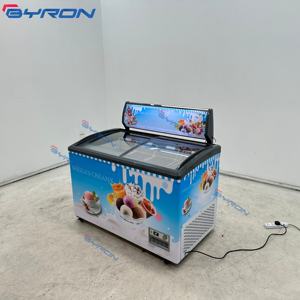 Vitrine Réfrigérée à Glace Coulissante avec Plateau en Verre pour Grand Magasin et Centre Commercial - Product Image 2