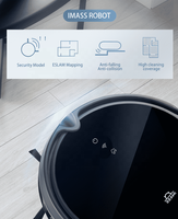 Robot penyapu otomatis basah kering rumah tangga EU pembersih penyapu lantai garasi rumah tangga bertenaga baterai giroskop untuk Hotel