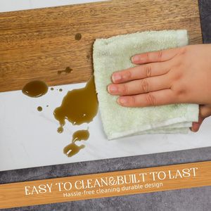 Juego de Tabla de Quesos de Cerámica Personalizado al por Mayor, 3 Tazones de Cerámica, Tabla de Quesos de Mármol y Madera de Acacia, Juego de Cuchillos para Tabla de Charcutería, para Uso en la Cocina - Product Image 5